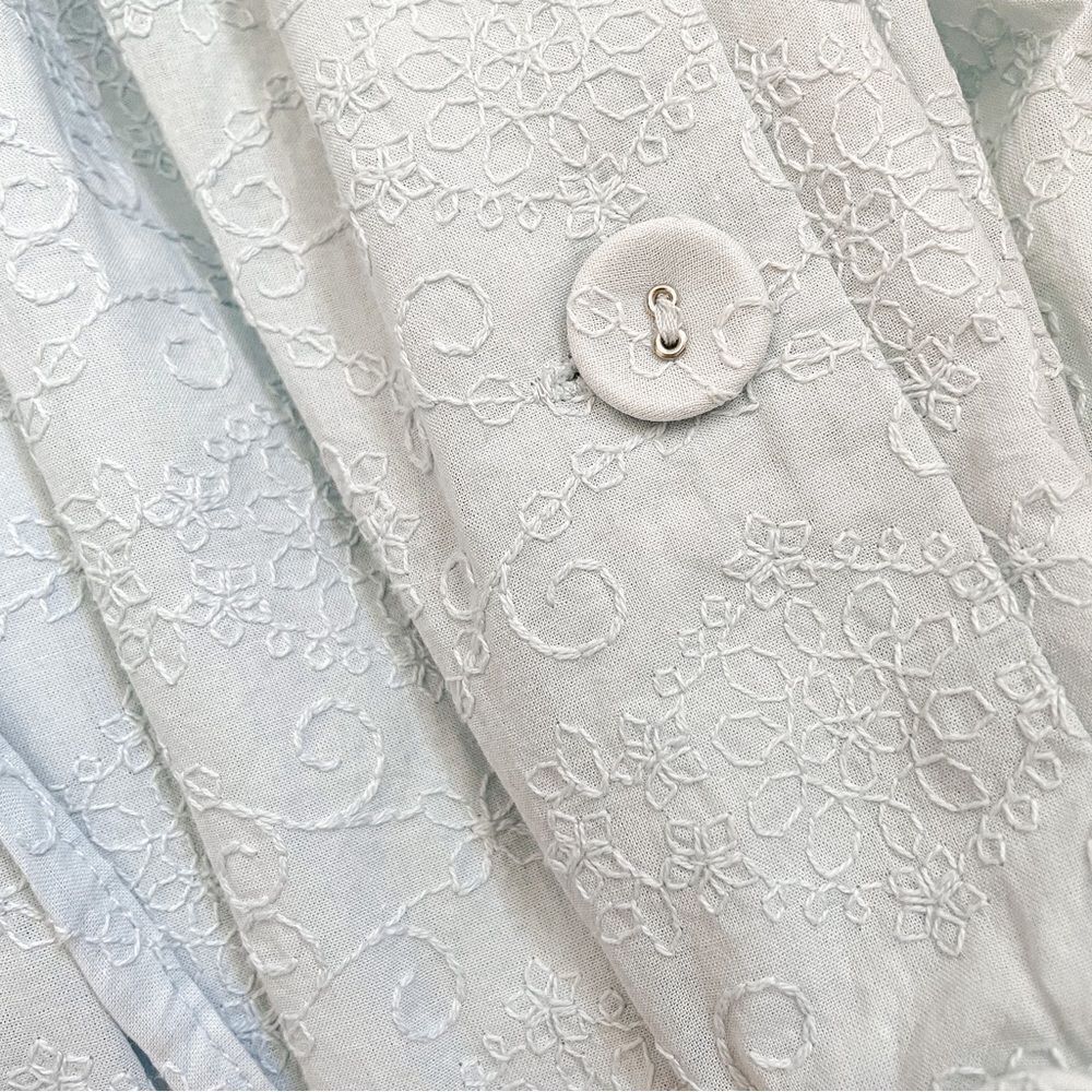 Tularosa Zion Midi Dress Baby Blue Embroidered L - Picture 7 of 11